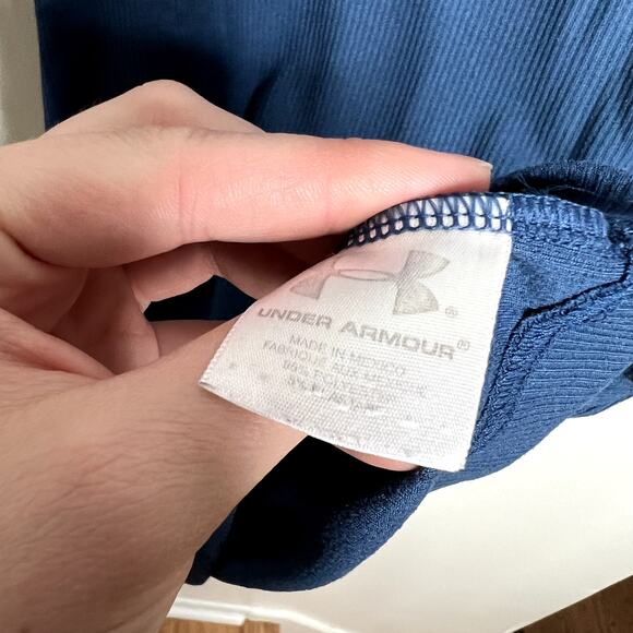 Under Armour Dark Teal Ribbed Tank LAST CALL - Picture 3 of 5